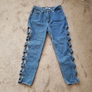 Levi's bow mom jeans